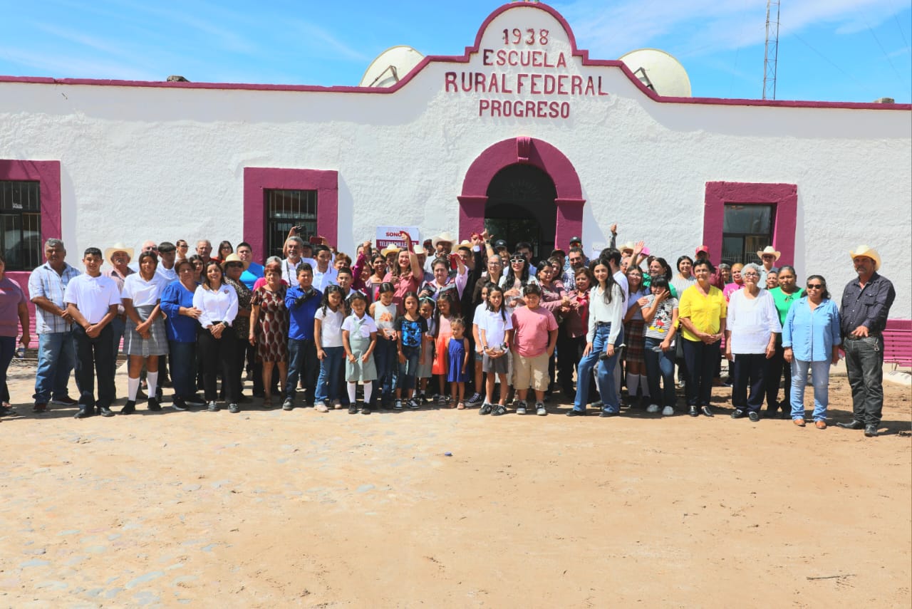 Cumple Alfonso Durazo con la solicitud de Rancho Viejo al inaugurar nuevo Telebachillerato 