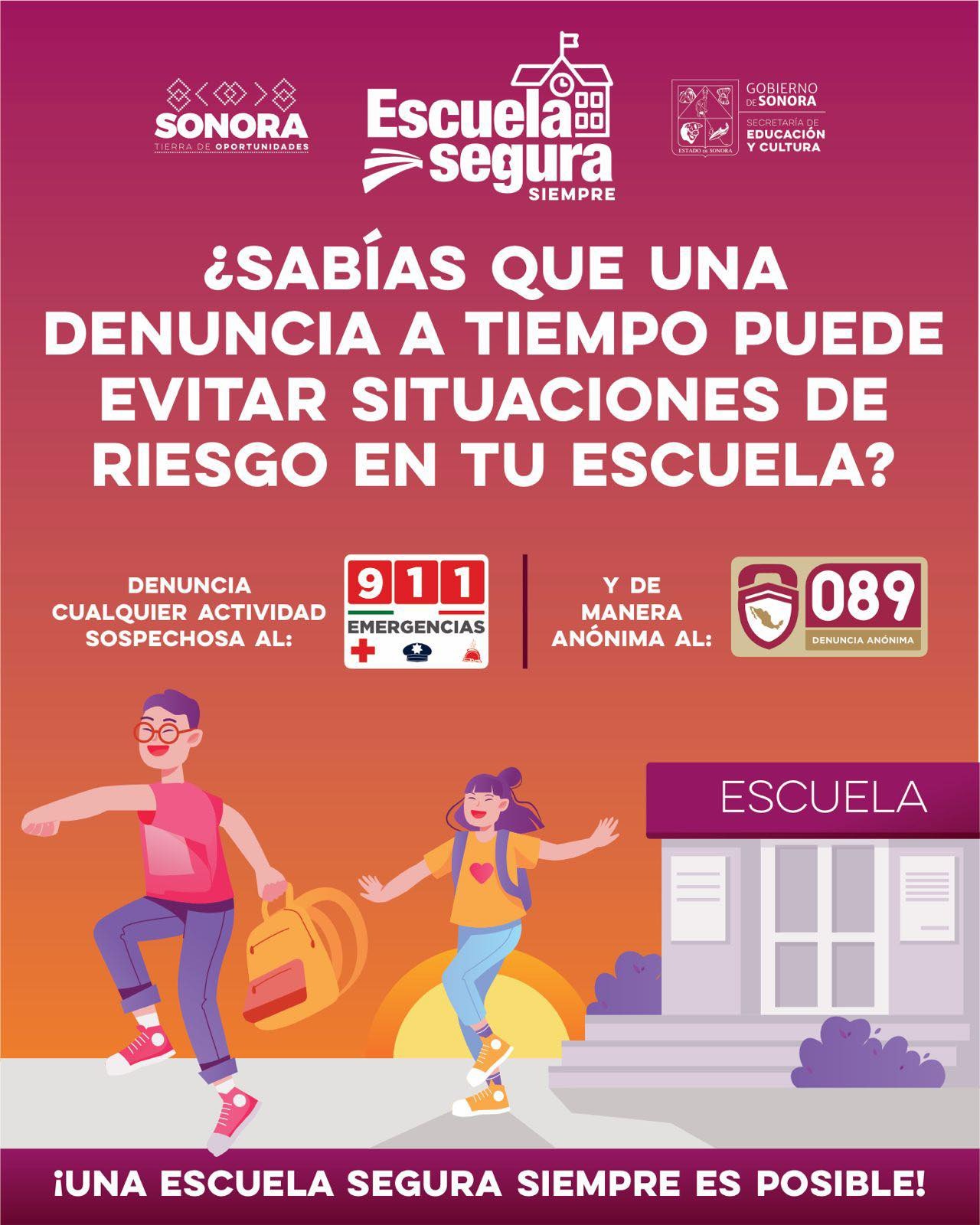 Llama Gobierno de Sonora a cuidar escuelas durante el receso escolar de verano: SEC