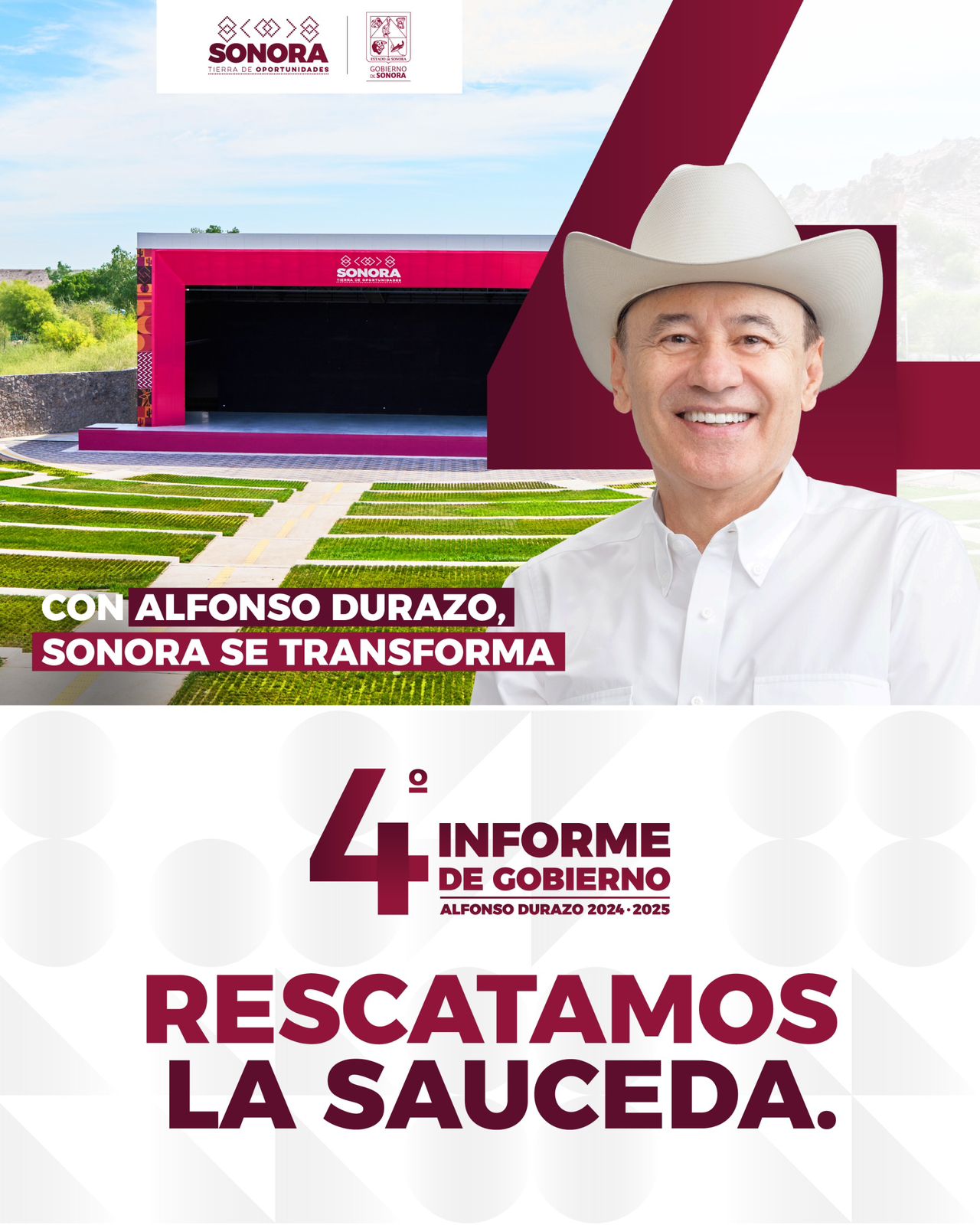 4&deg; Informe del Gobernador Alfonso Durazo: La Transformaci&oacute;n de La Sauceda