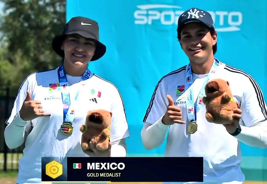 Reconoce Gobernador Alfonso Durazo a Alejandra Valancia y a Mat&iacute;as Grande por obtener medalla de oro en la Vopa Mundial de Tiro  con Arco  Florida 2025