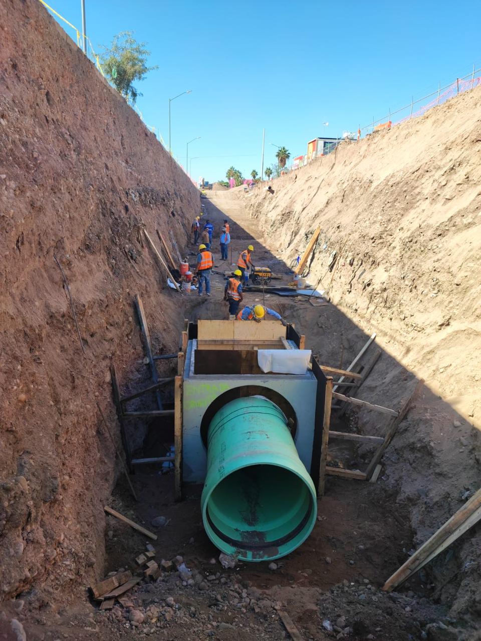 Rehabilitaci&oacute;n del colector principal del Boulevard Paseo R&iacute;o Sonora en Hermosillo,  avanza a buen ritmo