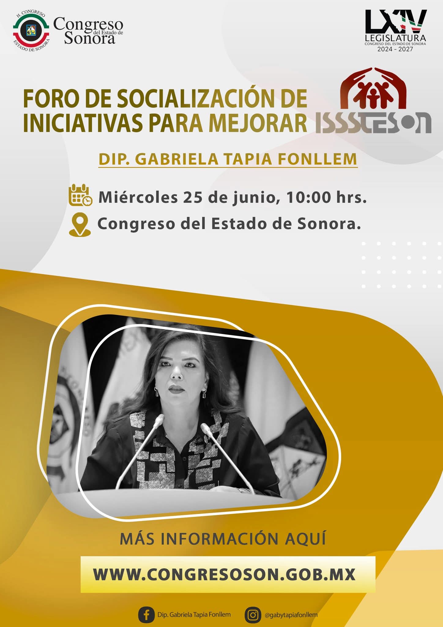 Reuni&oacute;n de seguimiento a la iniciativa de Reforma a la Ley 38 de ISSSTESON 