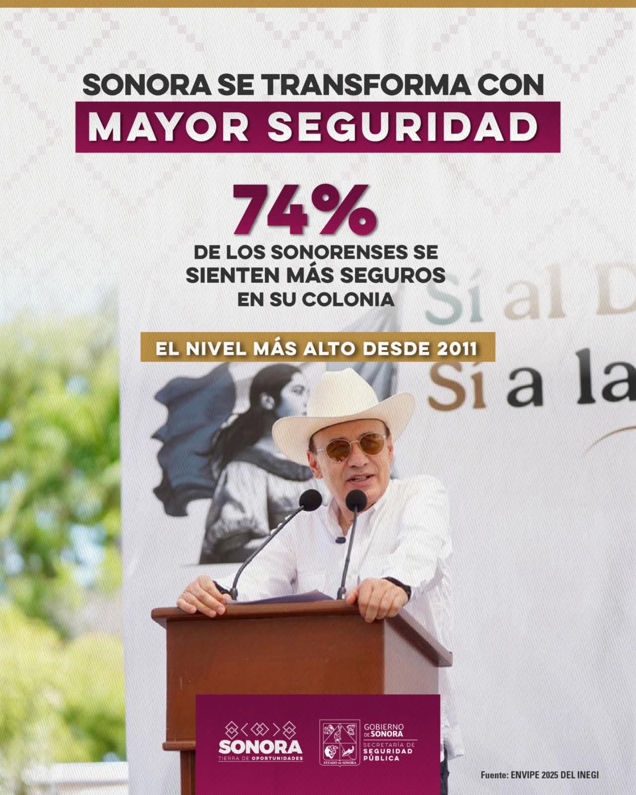 En materia de seguridad Sonora avanza:Alfonso Durazo 