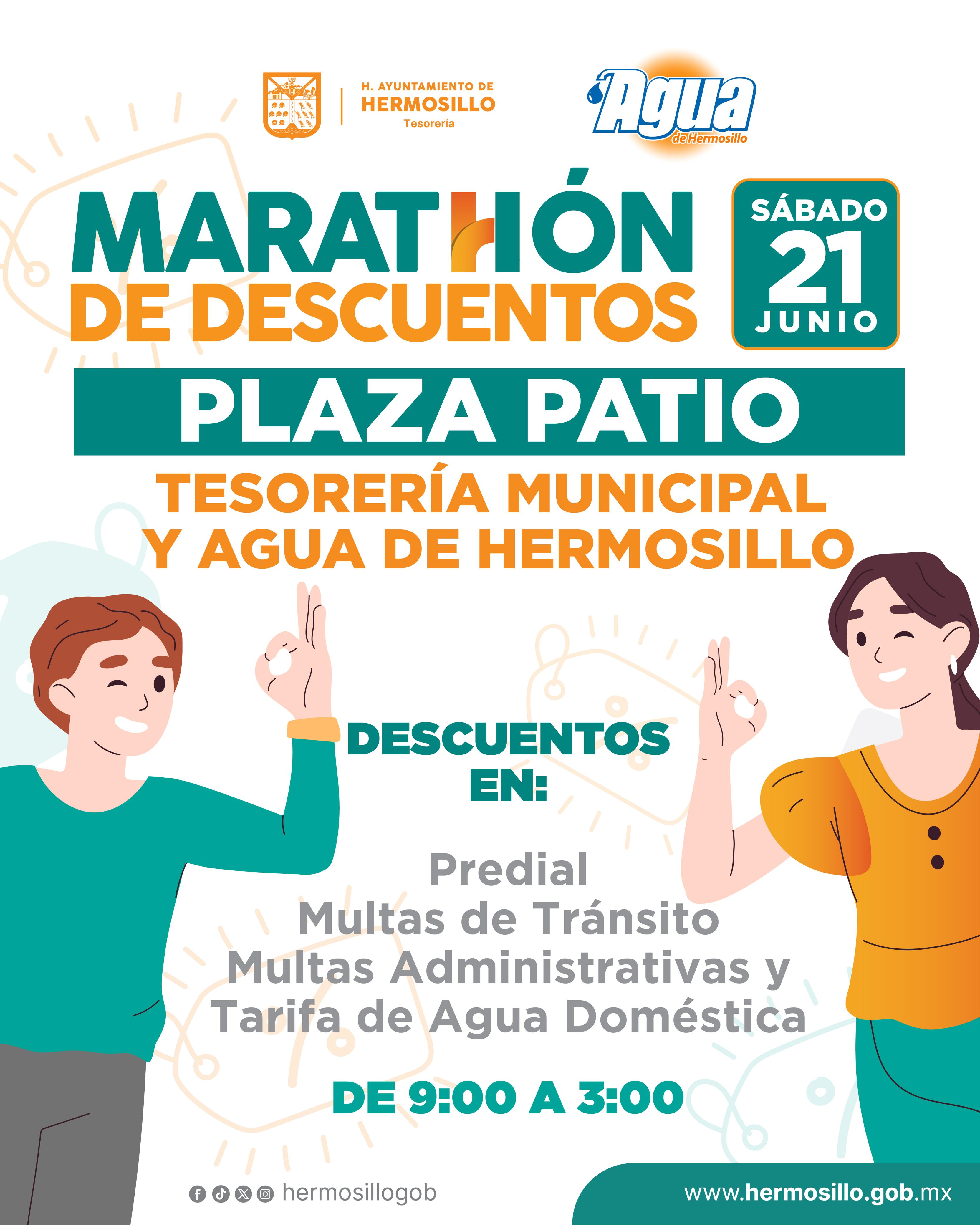 Aprovecha est&eacute; s&aacute;bado 21 "Doble Marath&oacute;n de Descuentos" en Plaza Patio y Sunmall 