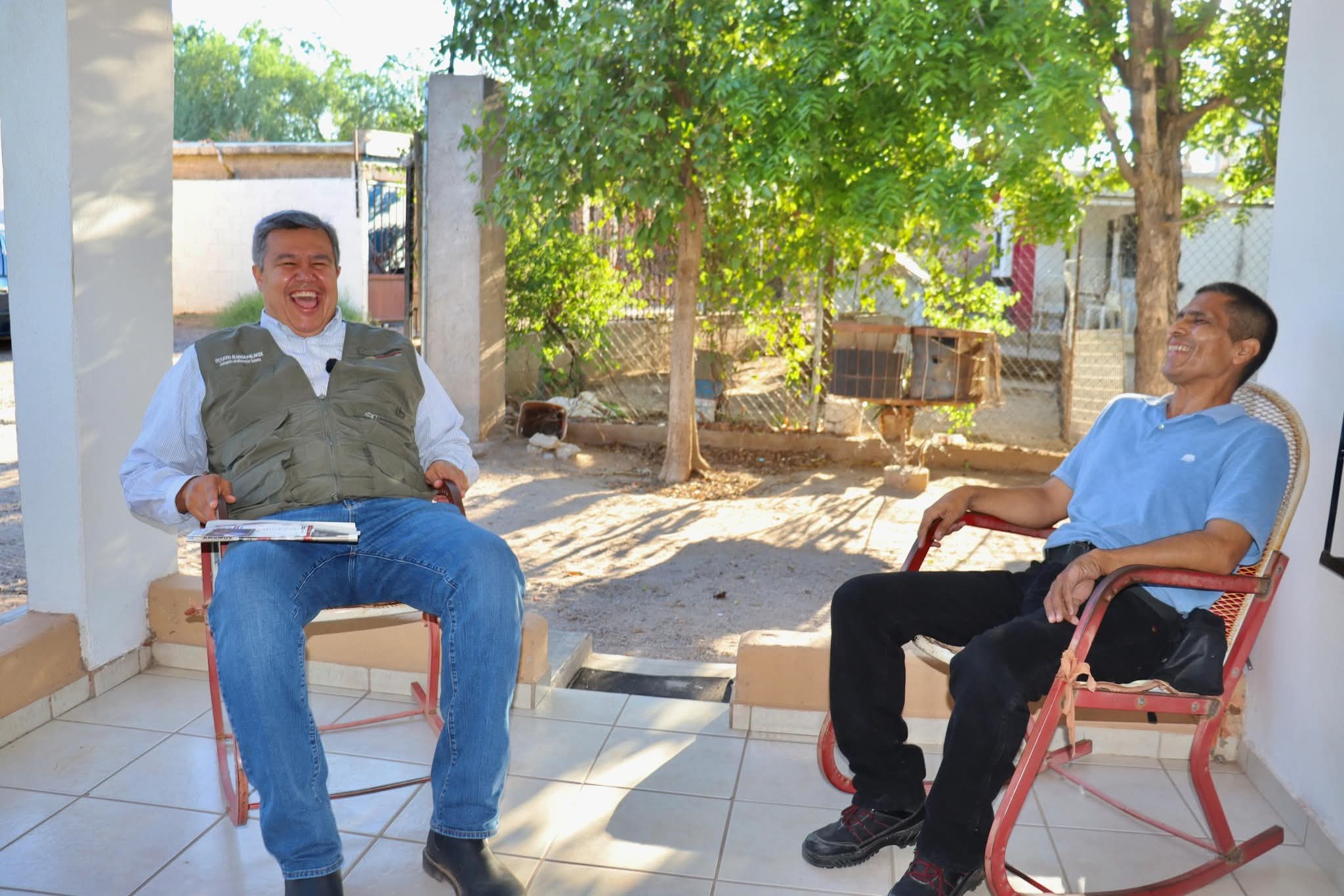 Octavio Almada, visita a V&iacute;ctor Manuel Fontes, 