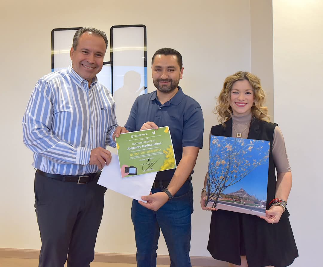Alejandro Medina, fue el ganador del concurso de fotograf&iacute;a "El Sol del Desierto"