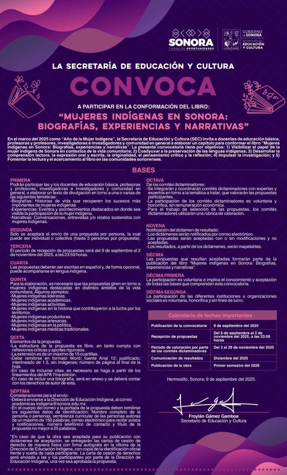 SEC lanza convocatoria para docentes de educaci&oacute;n b&aacute;sica para dar el valor que merece la mujer ind&iacute;gena 