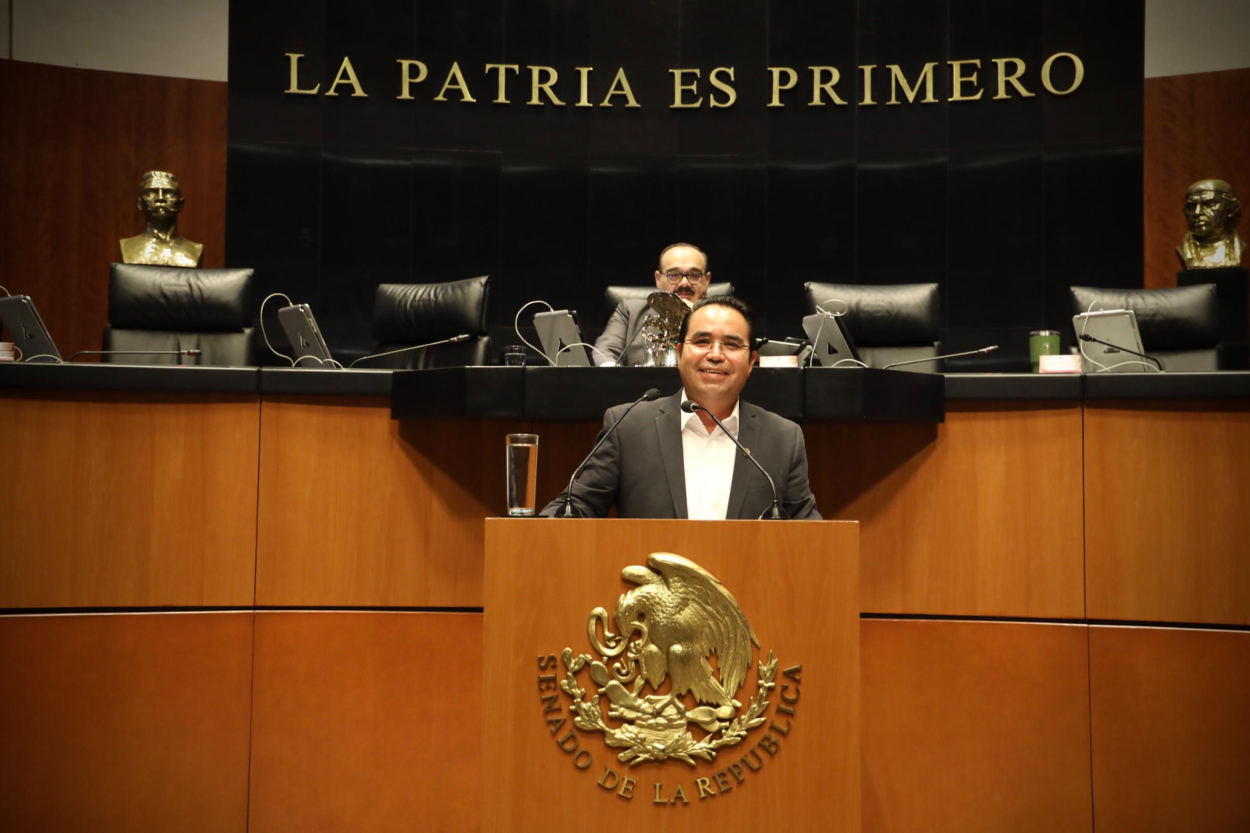 "Nuestra transformaci&oacute;n avanza sobre los rieles de la soberan&iacute;a y la justicia social": Heriberto Aguilar 