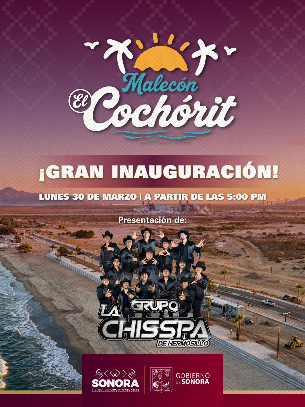 Alfonso Durazo te invita a la inauguraci&oacute;n del Malec&oacute;n Tur&iacute;stico del Coch&oacute;rit 
