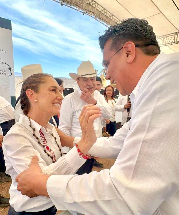 Ram&oacute;n Flores, Reitera su compromiso con el proyecto de naci&oacute;n por  Claudia Sheinbaum